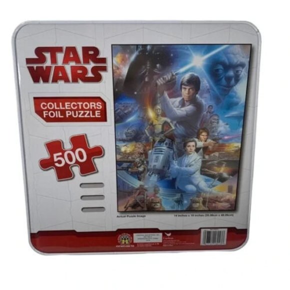 Star Wars Cardinal Collector’s Foil Puzzle 500 pieces Tin Puzzle Box - Picture 3 of 3